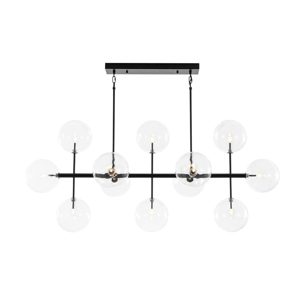 Freyza | Himinuvux Sputnik-Glas-Kronleuchter – Esszimmer, Wohnzimmer