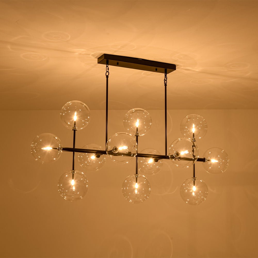 Freyza | Himinuvux Sputnik-Glas-Kronleuchter – Esszimmer, Wohnzimmer