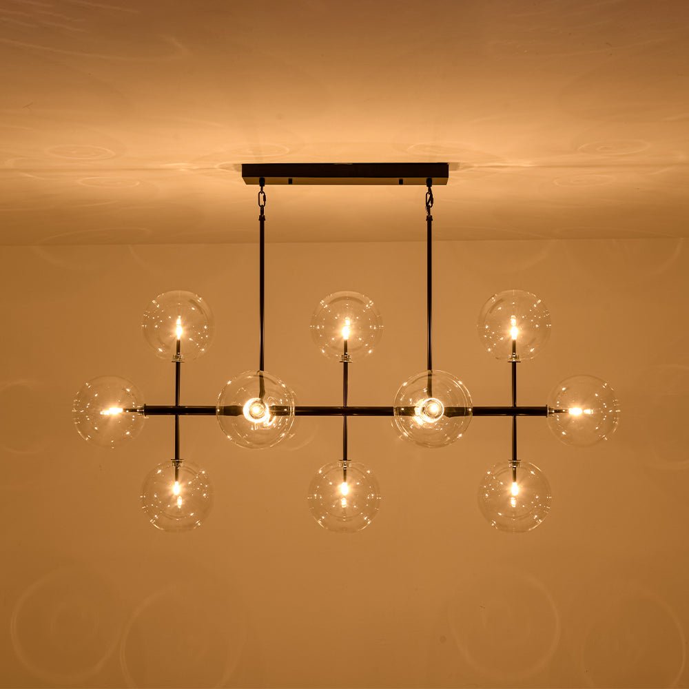 Freyza | Himinuvux Sputnik-Glas-Kronleuchter – Esszimmer, Wohnzimmer