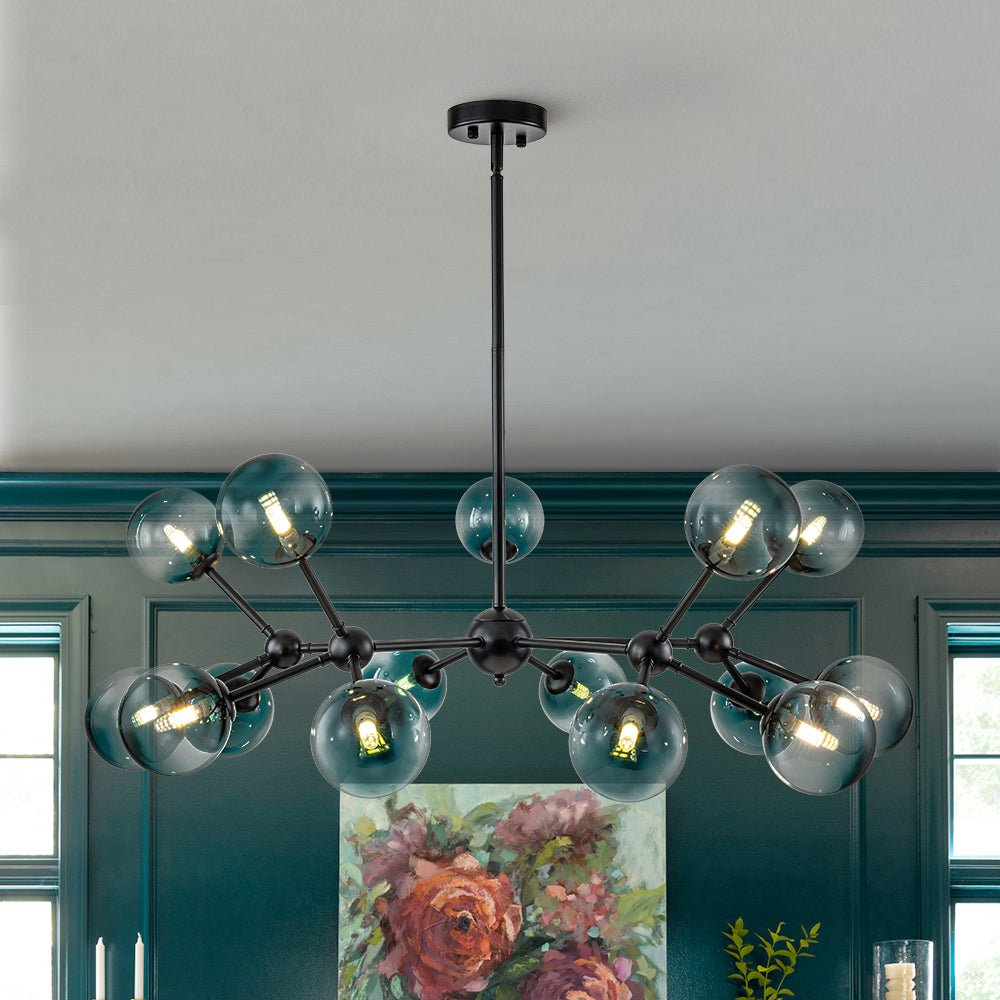 Freyza | Zoruli Modern Sputnik Glass Chandelier – Modern Dining Room Living Room