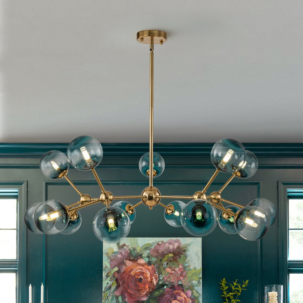 Freyza | Zoruli Modern Sputnik Glass Chandelier – Modern Dining Room Living Room