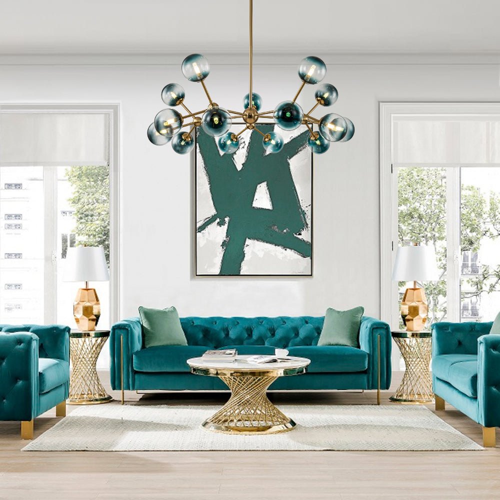 Freyza | Zoruli Modern Sputnik Glass Chandelier – Modern Dining Room Living Room