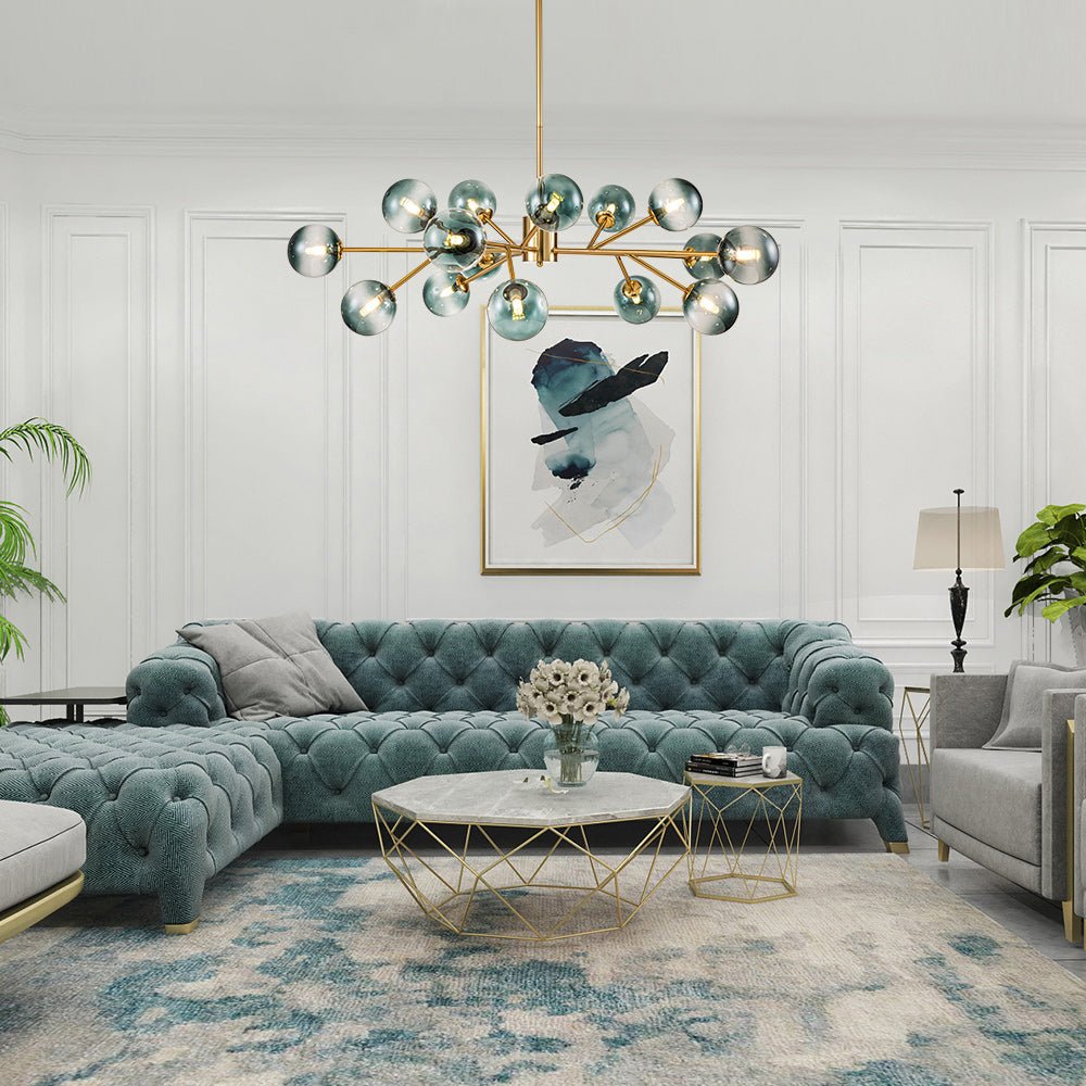 Freyza | Nattli-Glasglobus-Glasleuchter – Esszimmer Wohnzimmer