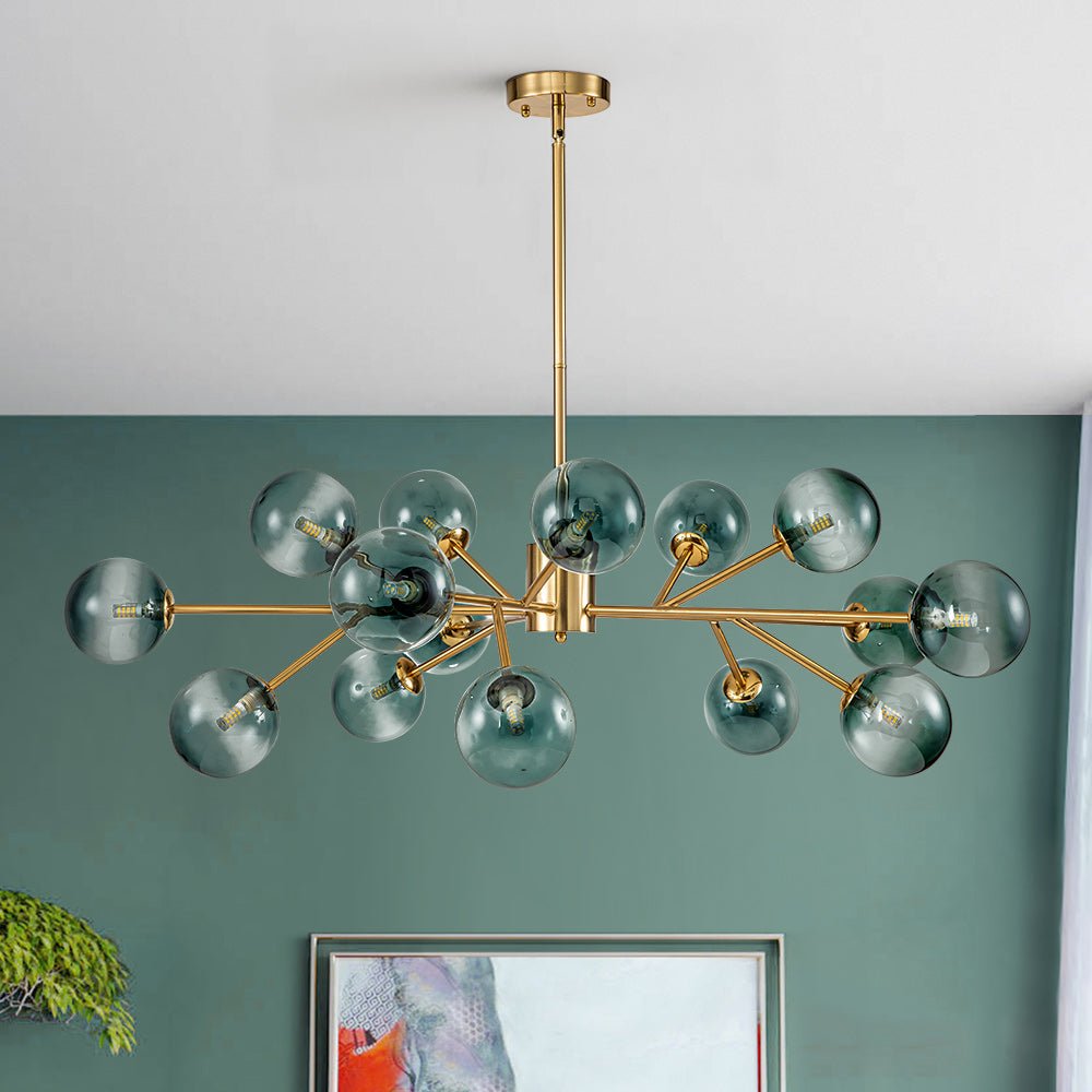 Freyza | Nattli-Glasglobus-Glasleuchter – Esszimmer Wohnzimmer