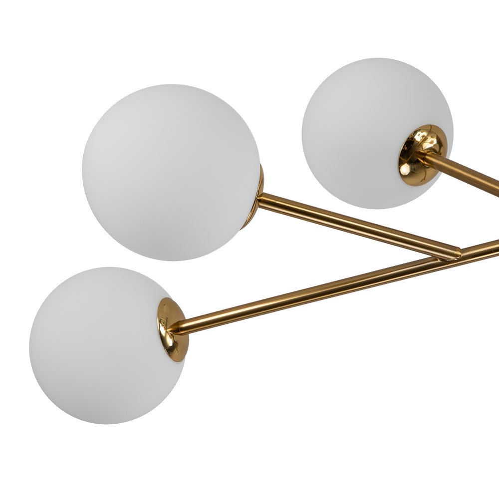 Freyza | Vatnuvyt Frosted Globe Glass Chandelier – Dining Room Living Room