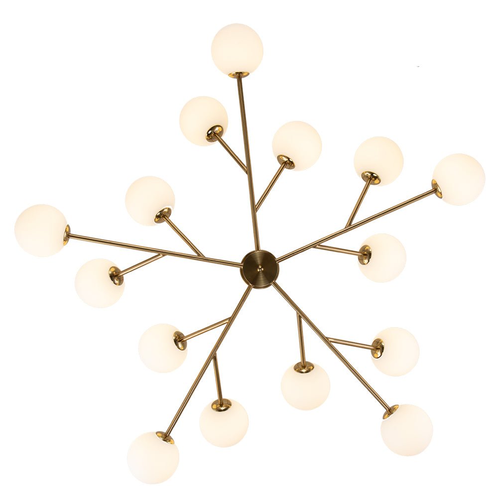 Freyza | Vatnuvyt Frosted Globe Glass Chandelier – Dining Room Living Room