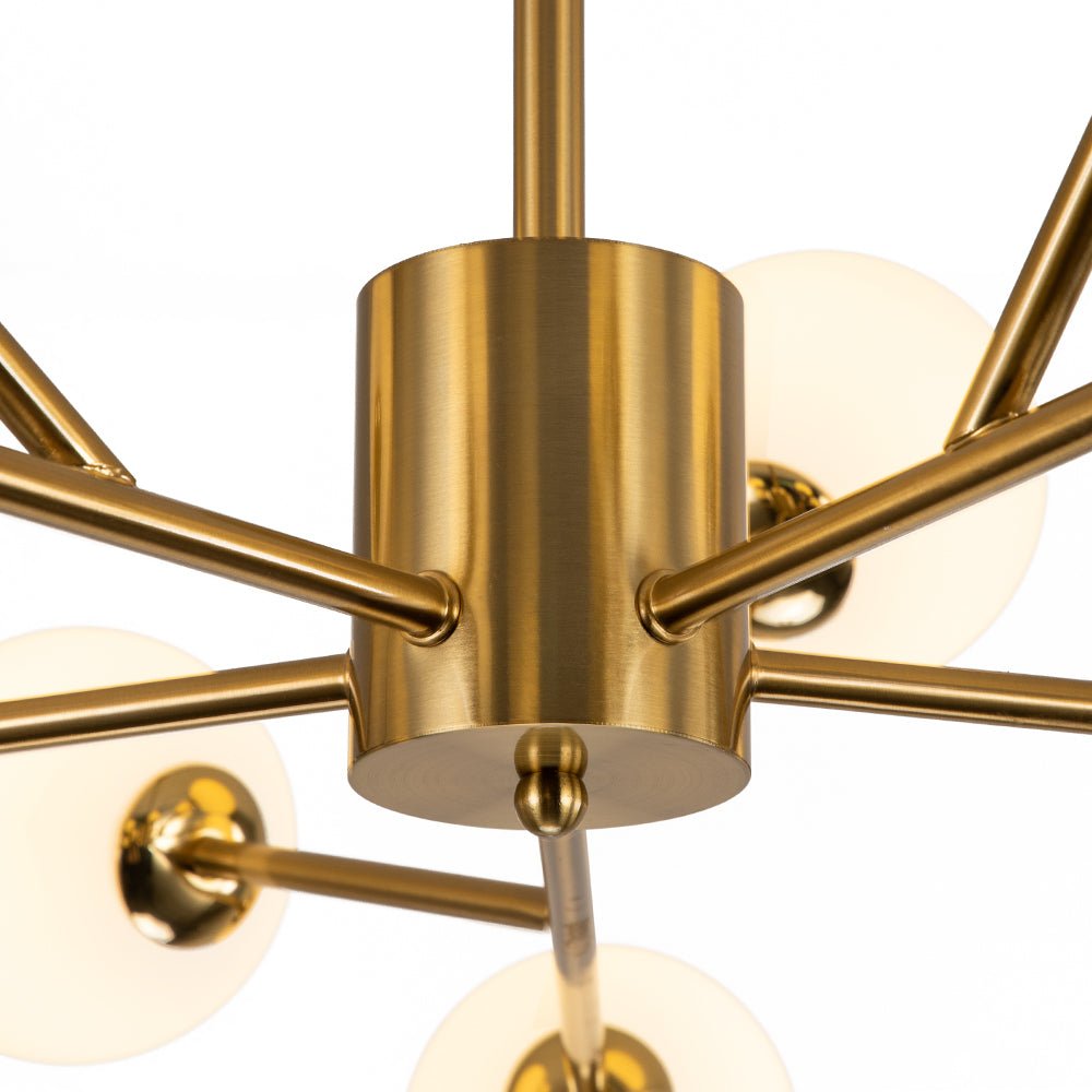 Freyza | Vatnuvyt Frosted Globe Glass Chandelier – Dining Room Living Room