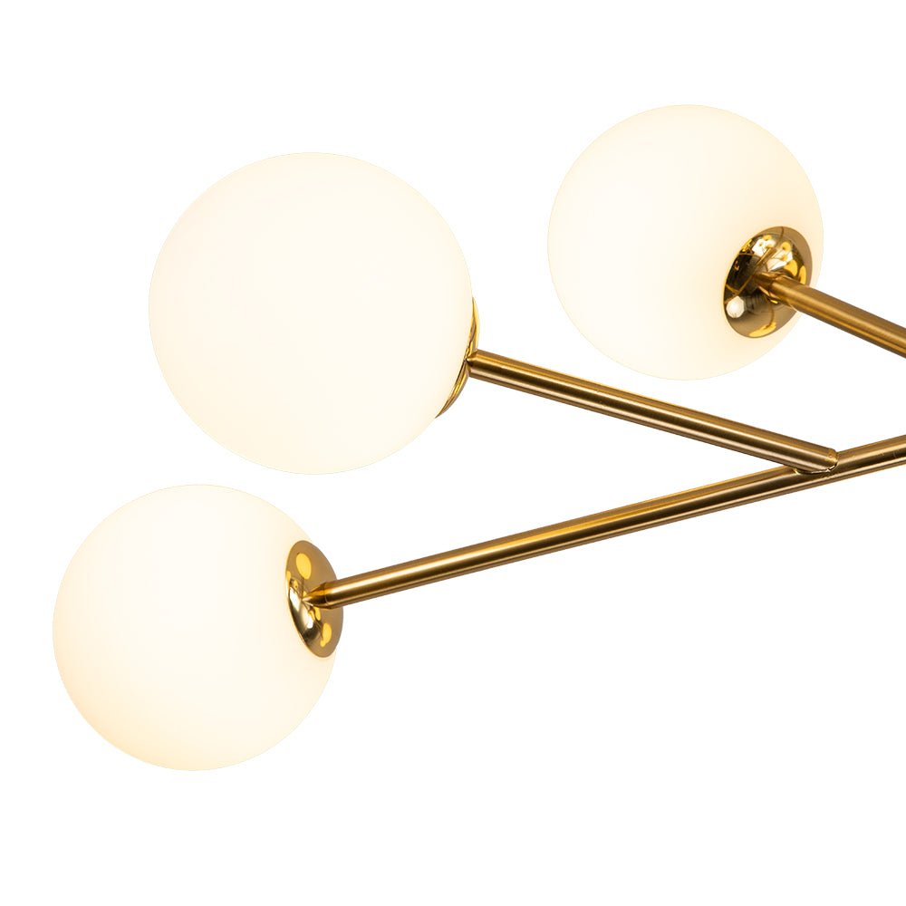 Freyza | Vatnuvyt Frosted Globe Glass Chandelier – Dining Room Living Room
