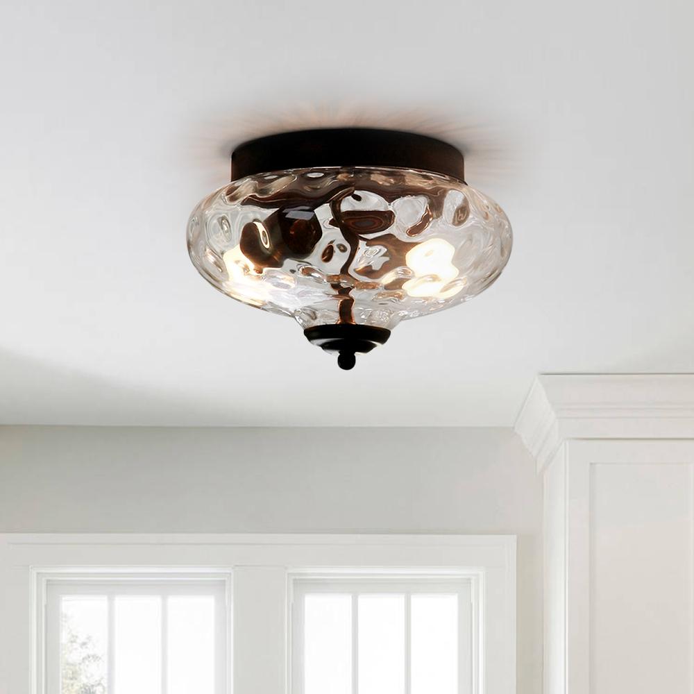 Freyza | Vesila Industrial Glass Glass Ceiling Light – Industrial Bedroom Living Room