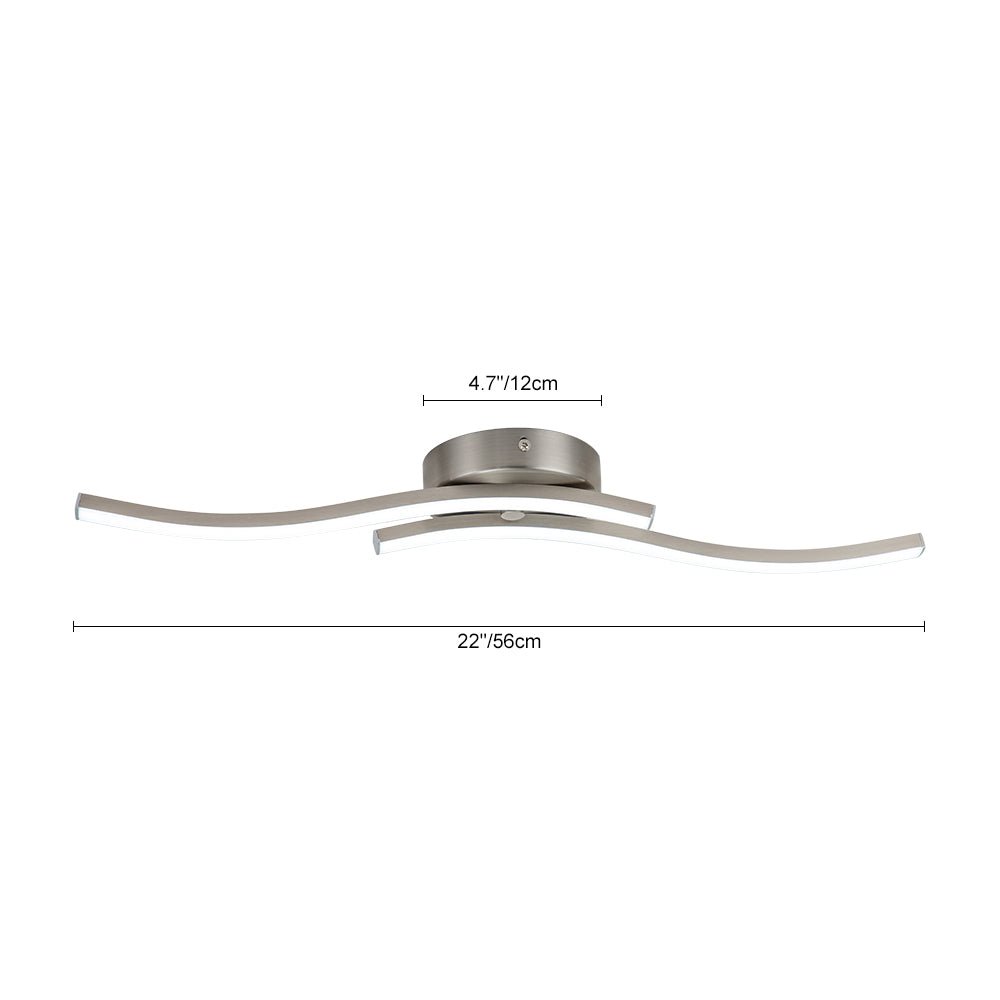 Freyza | Kveld Wavy Linear Wall Sconce – Living Room Hallway