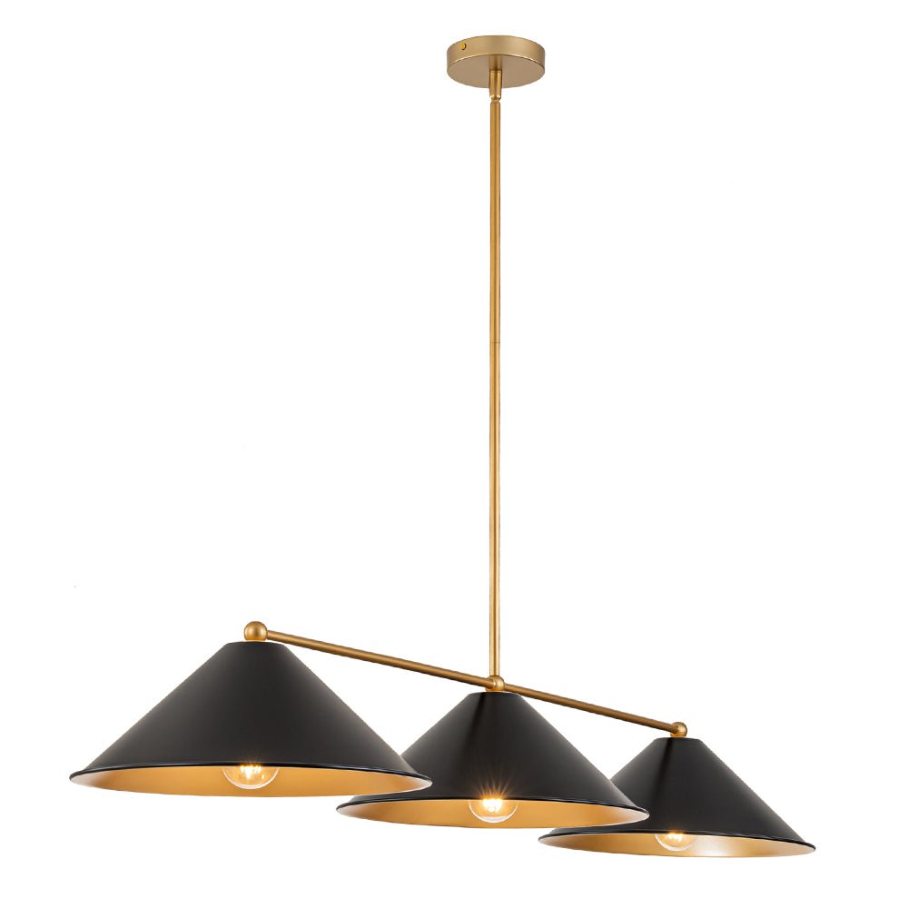 Freyza | Lustre conique noir Rauduvix – Salle à manger, salon