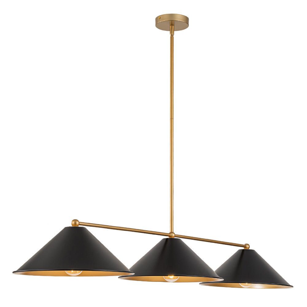Freyza | Lustre conique noir Rauduvix – Salle à manger, salon