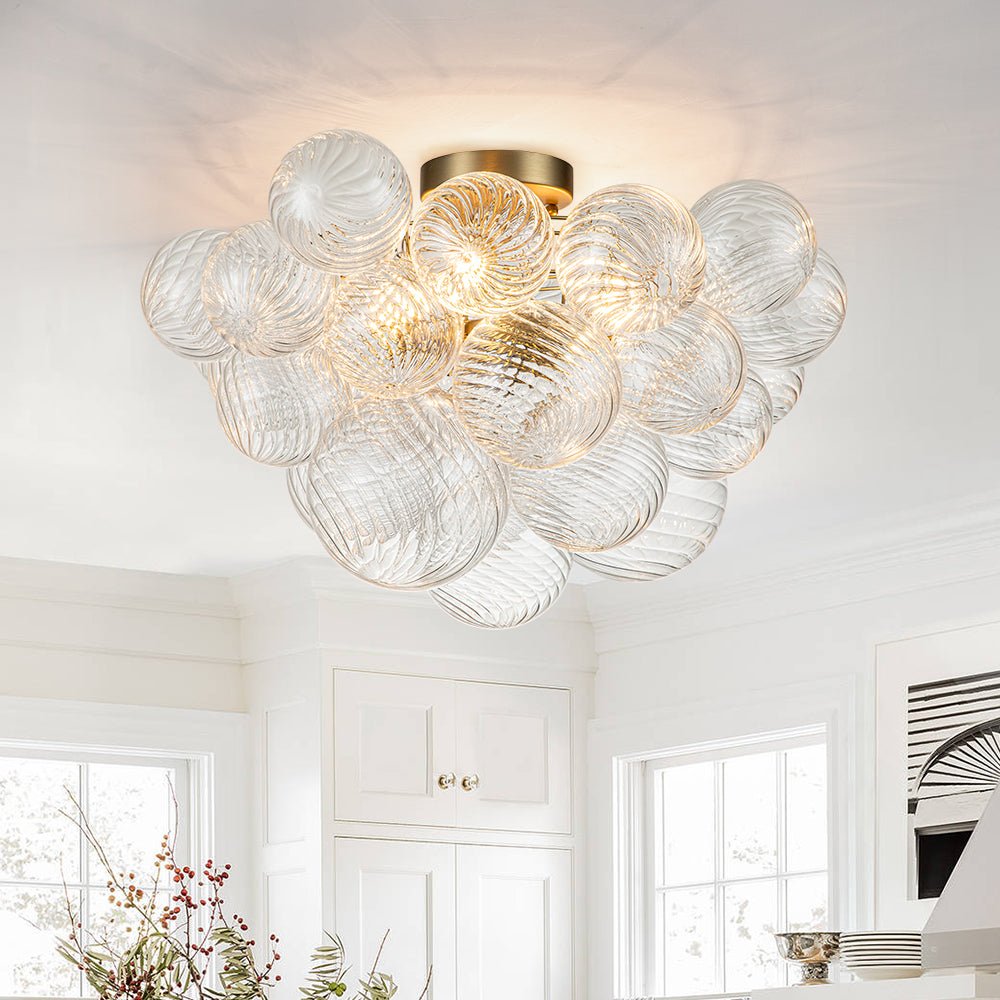 Freyza | Elmyst Bubble Glass Glass Chandelier – Dining Room Living Room