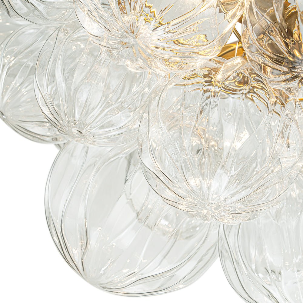 Freyza | Ildvor Skulptur-Glas-Kronleuchter – Esszimmer Wohnzimmer