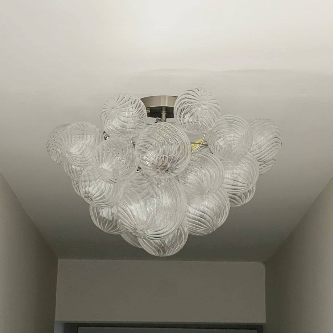 Freyza | Brillia Modern Glass Glass Chandelier – Modern Dining Room Living Room