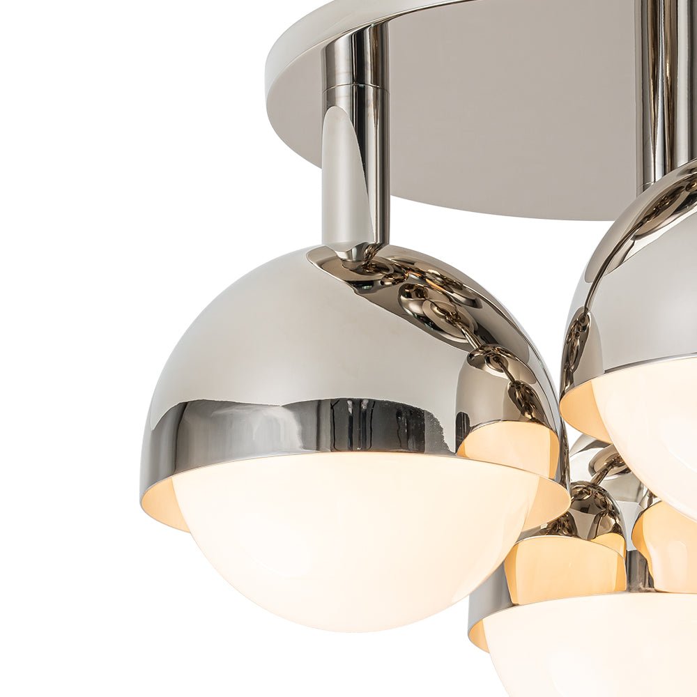Freyza | Pustur Minimalist Opal Glass Opal Ceiling Light – Minimalist Bedroom Living Room