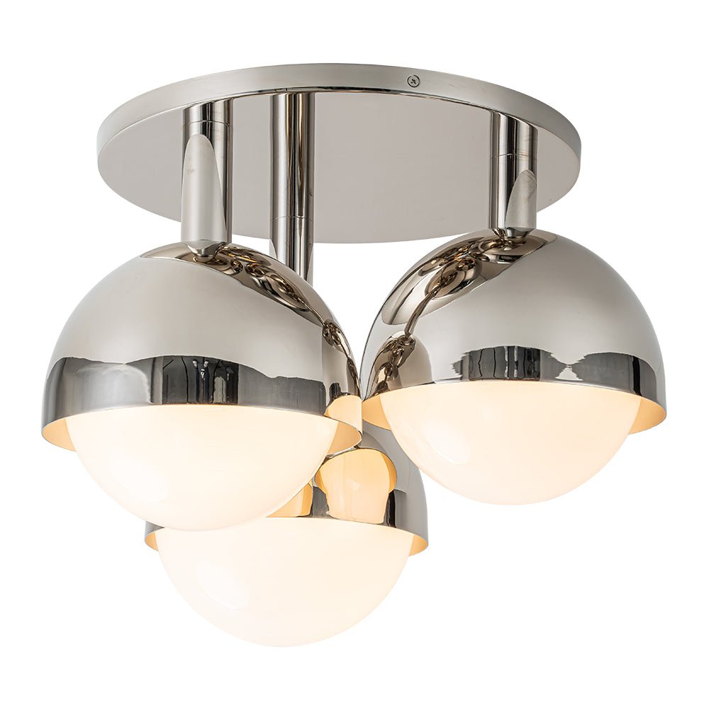 Freyza | Pustur Minimalist Opal Glass Opal Ceiling Light – Minimalist Bedroom Living Room
