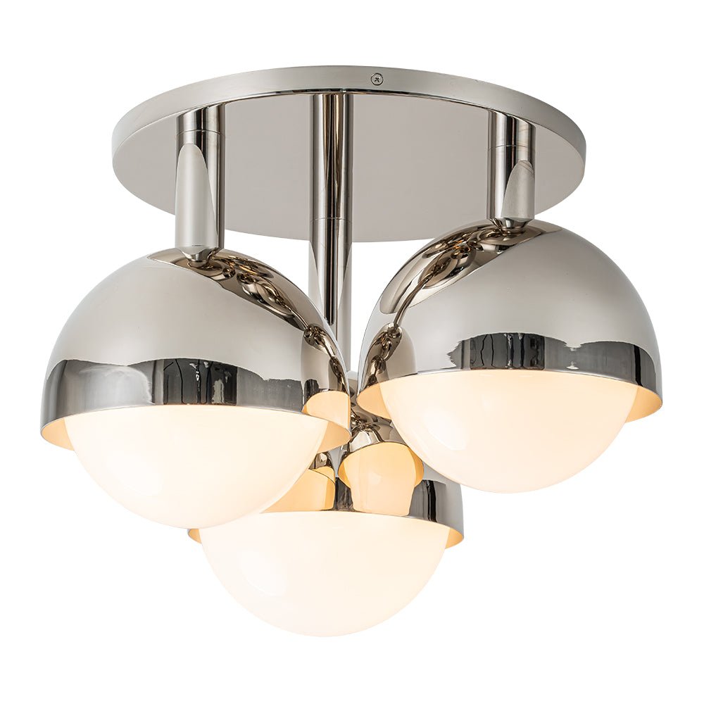 Freyza | Pustur Minimalist Opal Glass Opal Ceiling Light – Minimalist Bedroom Living Room