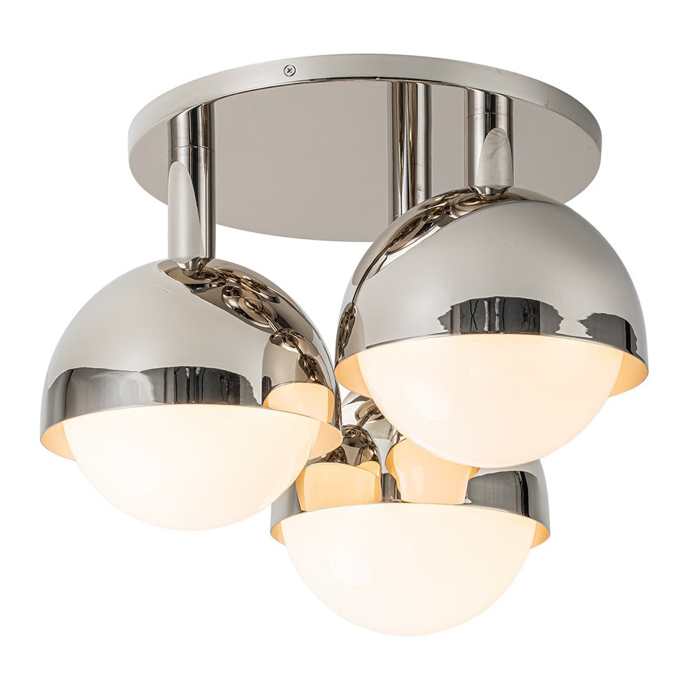 Freyza | Pustur Minimalist Opal Glass Opal Ceiling Light – Minimalist Bedroom Living Room