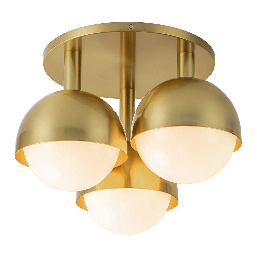Freyza | Pustur Minimalist Opal Glass Opal Ceiling Light – Minimalist Bedroom Living Room