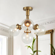 Freyza | Ljomuva Bloom Globe Glass Ceiling Light – Bedroom Living Room
