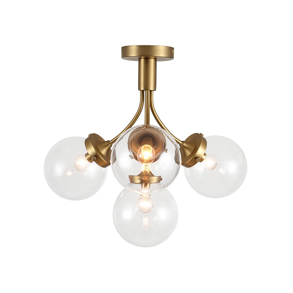 Freyza | Ljomuva Bloom Globe Glass Ceiling Light – Bedroom Living Room