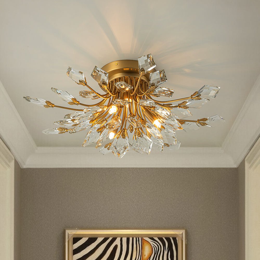 Freyza | Himindr Bloom Crystal Crystal Ceiling Light – Bedroom Living Room