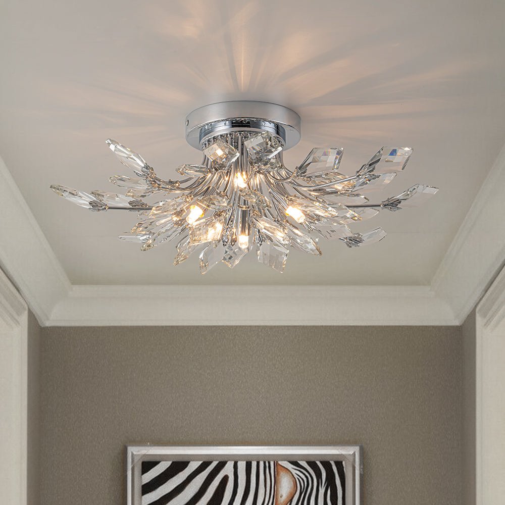 Freyza | Himindr Bloom Crystal Crystal Ceiling Light – Bedroom Living Room
