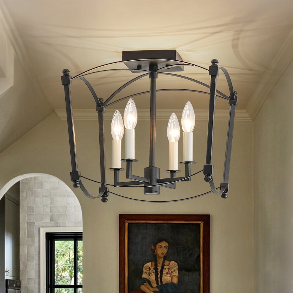 Freyza | Luston Antique Candle Antique Ceiling Light – Bedroom Living Room