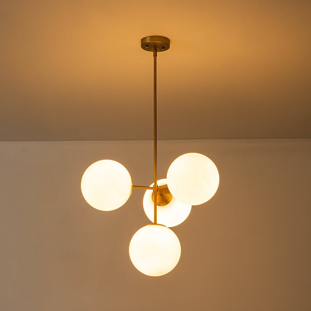 Freyza | Astria Minimalistische Deckenleuchte aus Opalglas – Minimalistisches Schlafzimmer und Wohnzimmer