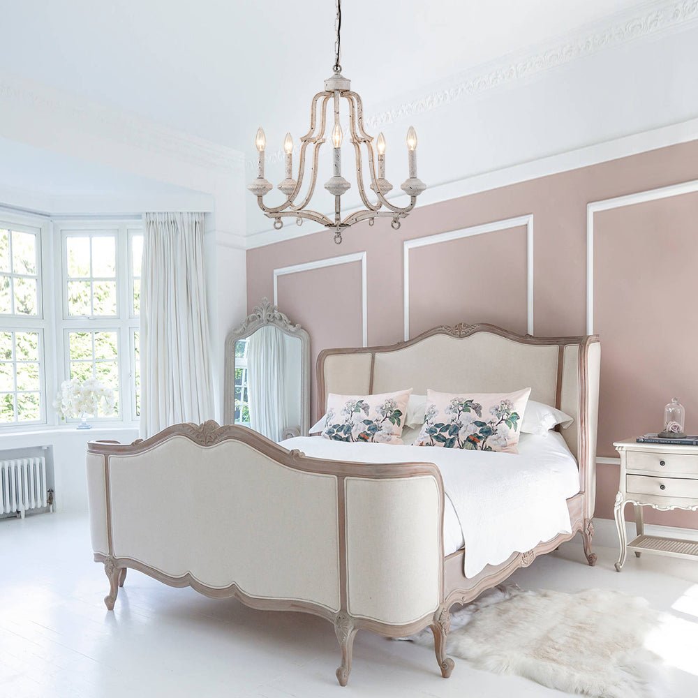 Freyza | Plotuli Kronleuchter im Shabby-Chic-Stil – Esszimmer Wohnzimmer