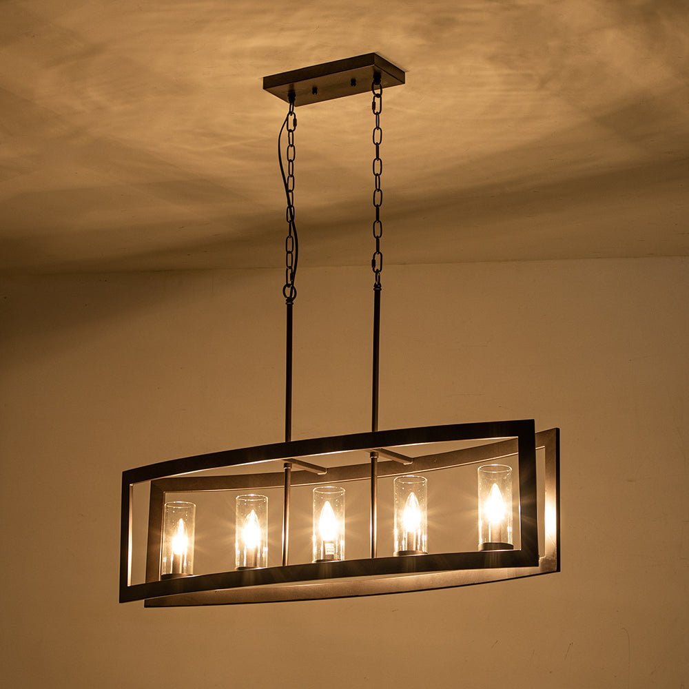 Freyza | Astala Industrial Chandelier Chandelier – Industrial Dining Room Living Room