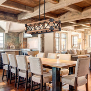Freyza | Astora moderner Holz-Holzkronleuchter – modernes Esszimmer, Wohnzimmer