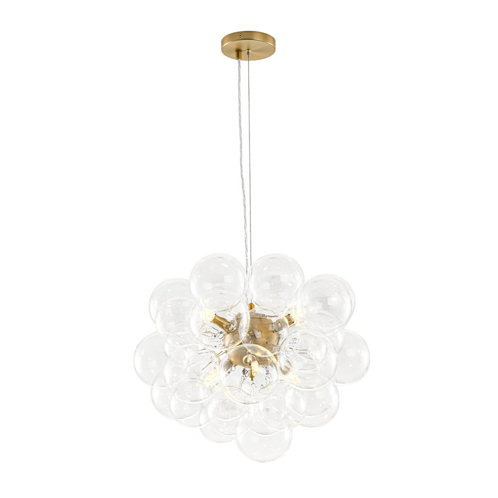 Freyza | Fljotun Glass Sphere Glass Chandelier – Dining Room Living Room