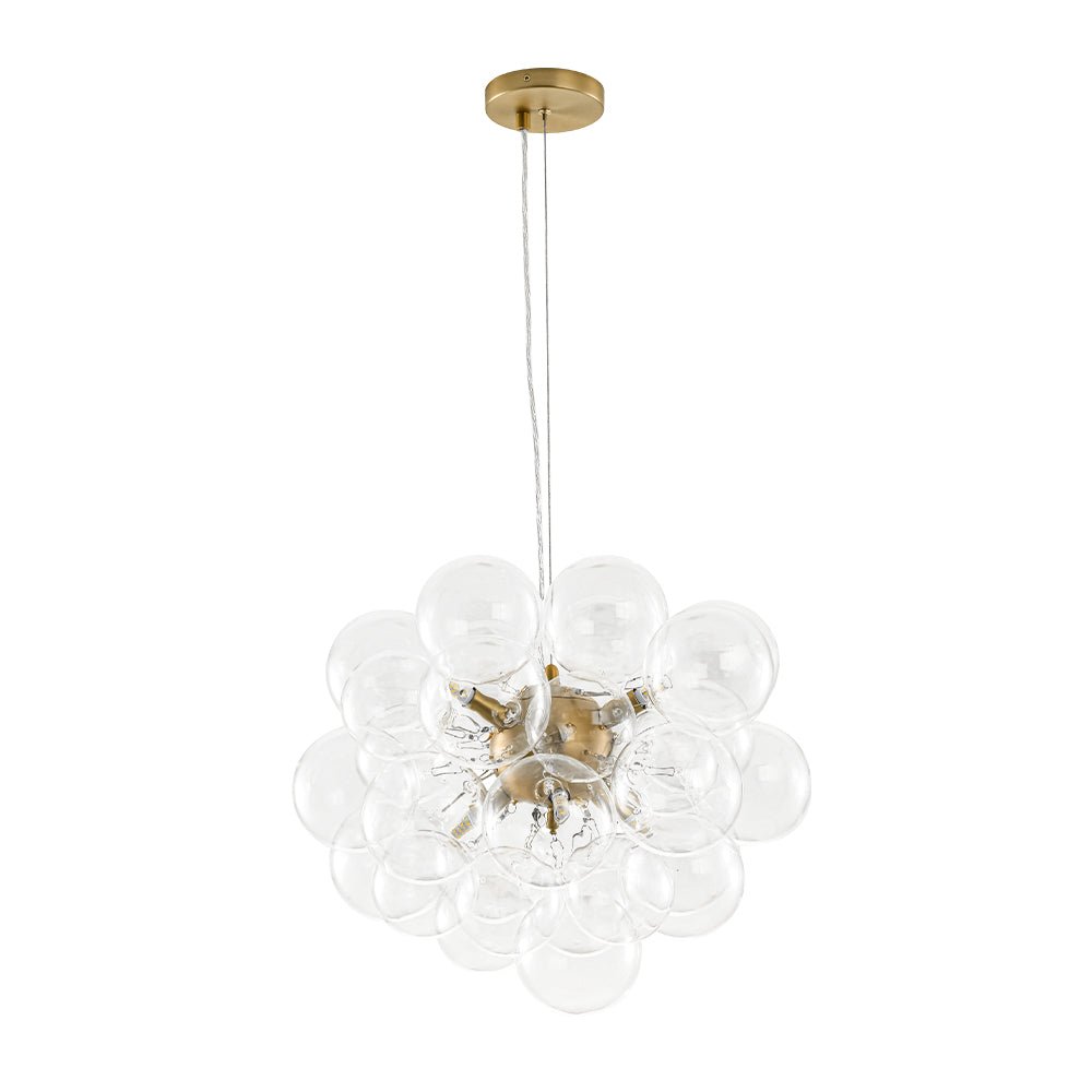 Freyza | Fljotun Glass Sphere Glass Chandelier – Dining Room Living Room