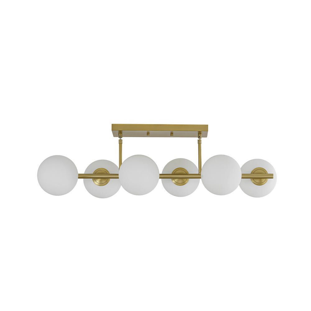 Freyza | Fljotulix Linear Opal Glass Opal Chandelier – Dining Room Living Room