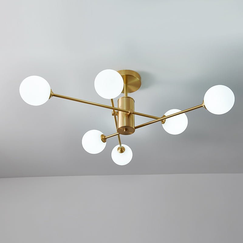 Freyza | Plafonnier linéaire moderne en verre Odin – Chambre et salon modernes