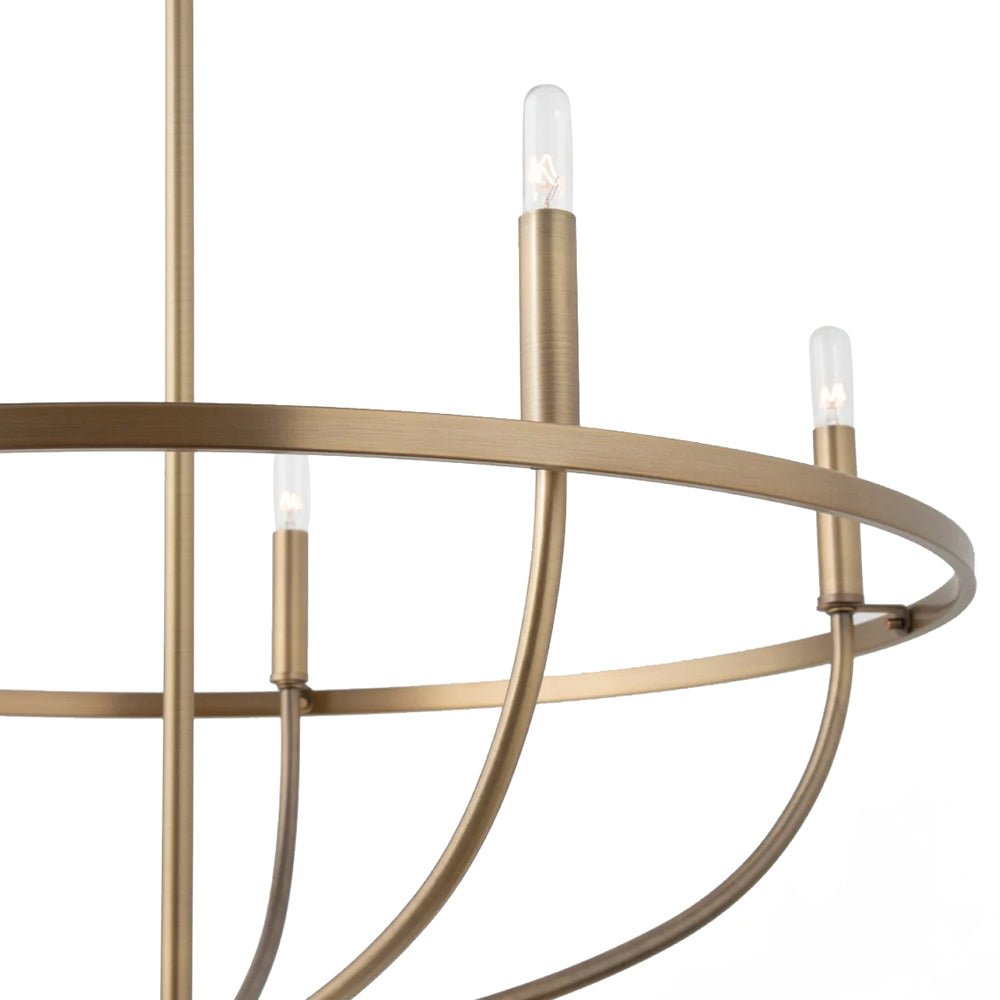 Freyza | Alving Industrial Candle Chandelier – Industrial Dining Room Living Room