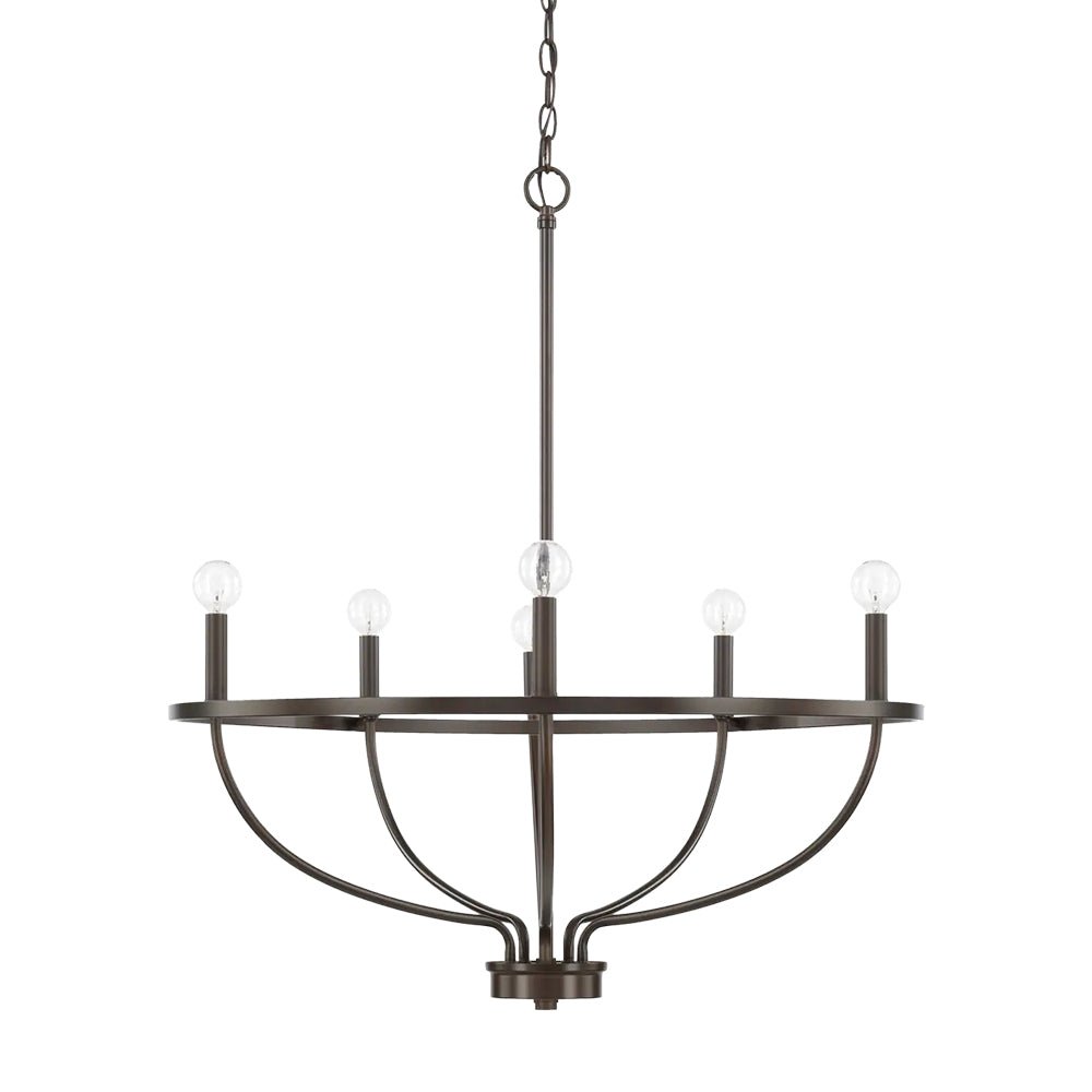 Freyza | Alving Industrial Candle Chandelier – Industrial Dining Room Living Room