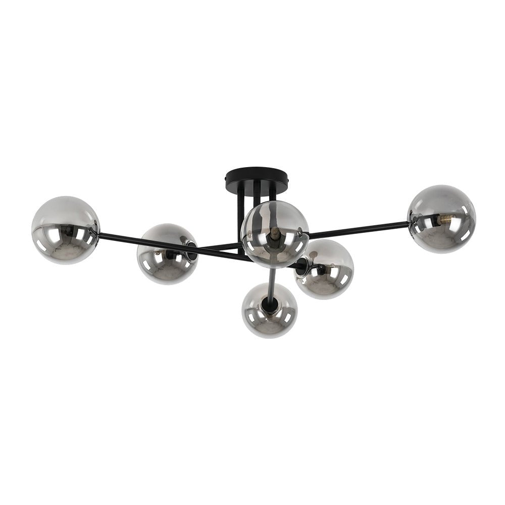 Freyza | Xenuvium Globe Linear Glass Ceiling Light – Bedroom Living Room