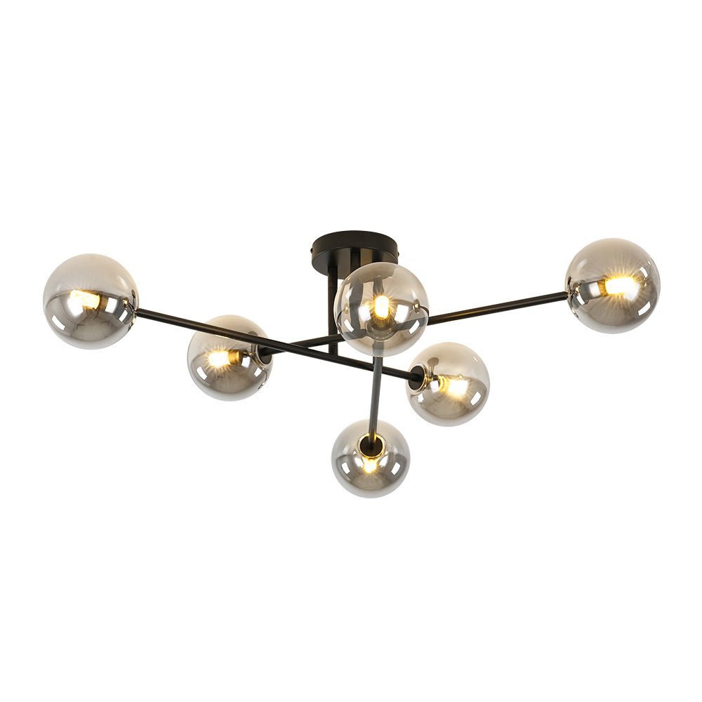 Freyza | Xenuvium Globe Linear Glass Ceiling Light – Bedroom Living Room