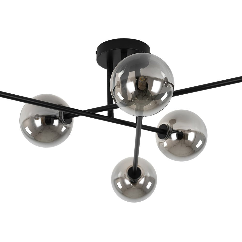 Freyza | Xenuvium Globe Linear Glass Ceiling Light – Bedroom Living Room
