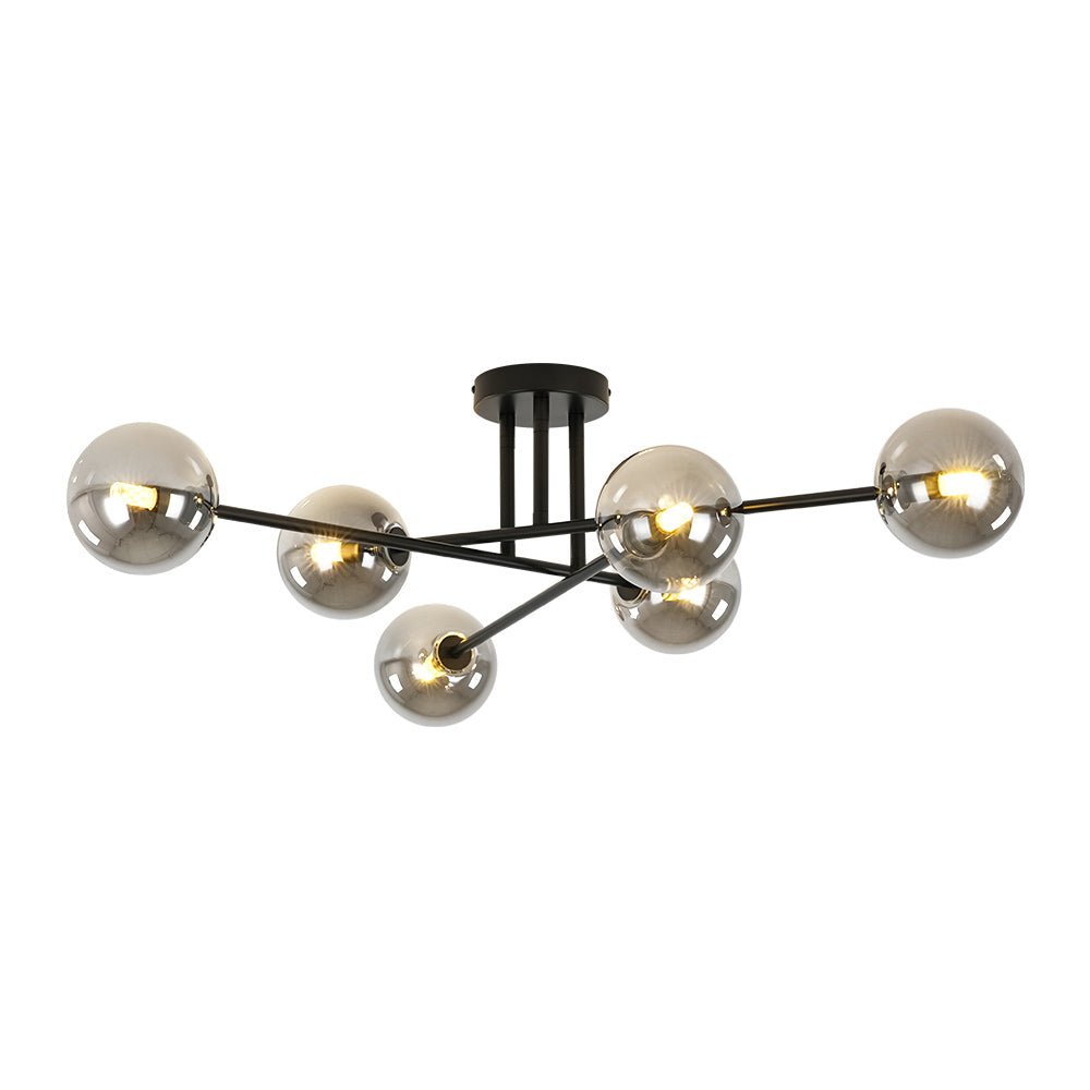 Freyza | Xenuvium Globe Linear Glass Ceiling Light – Bedroom Living Room