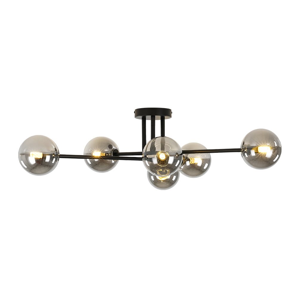 Freyza | Xenuvium Globe Linear Glass Ceiling Light – Bedroom Living Room