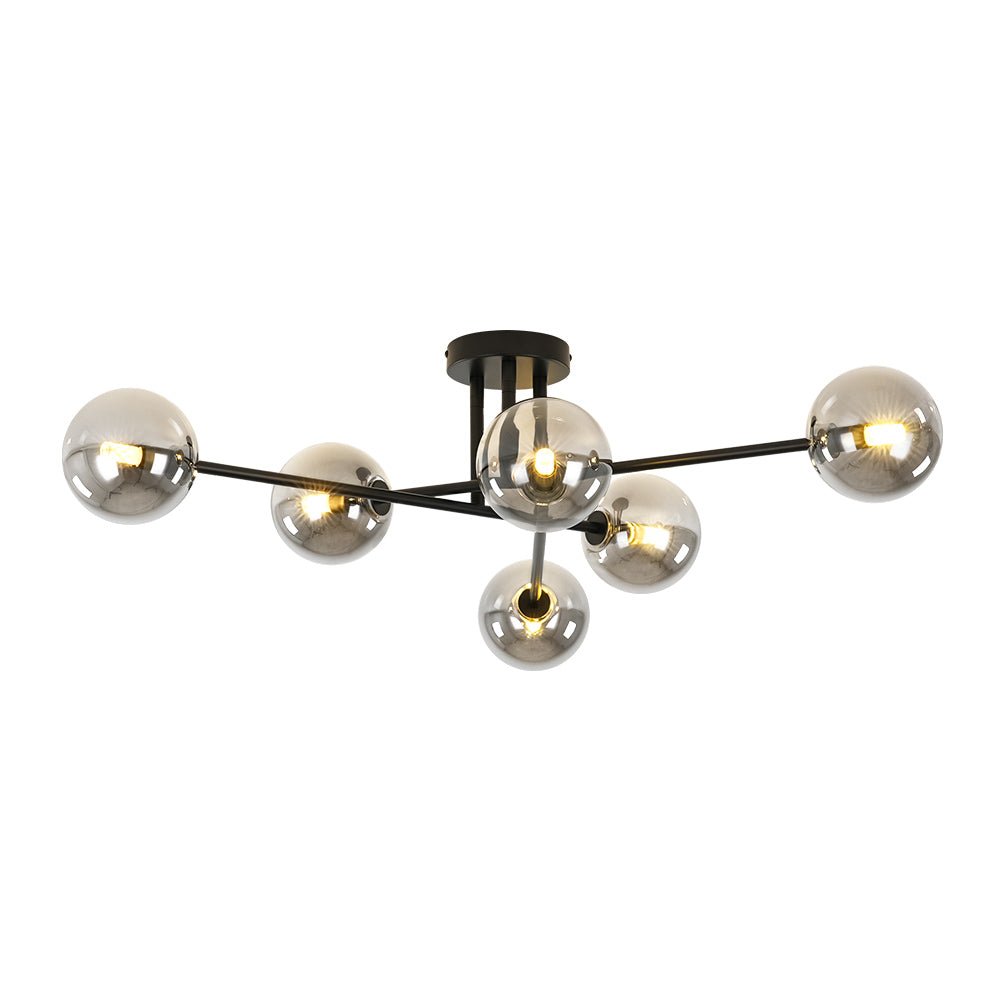 Freyza | Xenuvium Globe Linear Glass Ceiling Light – Bedroom Living Room