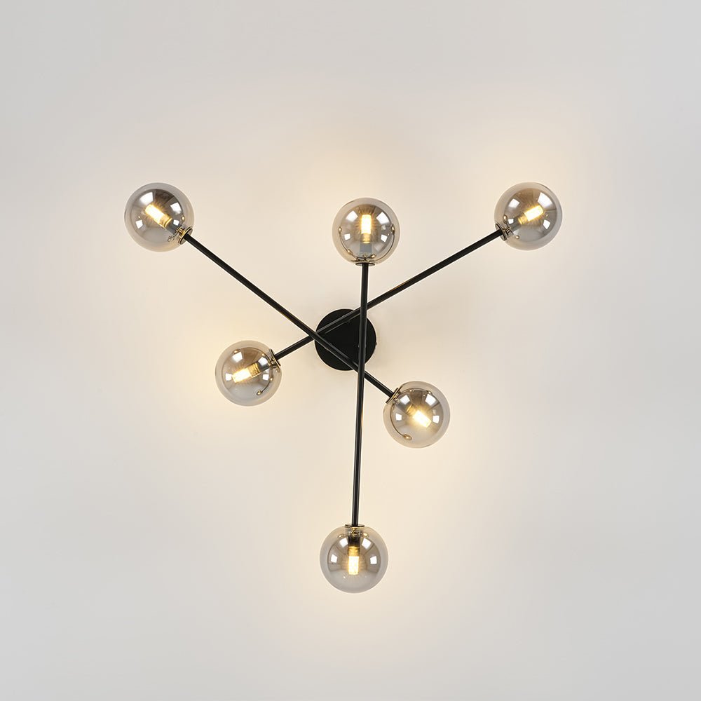 Freyza | Xenuvium Globe Linear Glass Ceiling Light – Bedroom Living Room