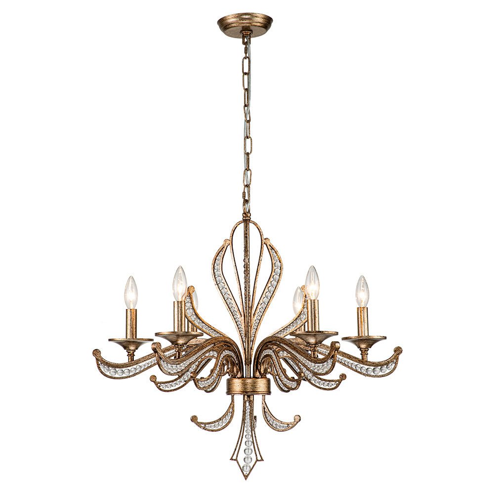Freyza | Ossian Vintage Candle Chandelier – Vintage Dining Room Living Room