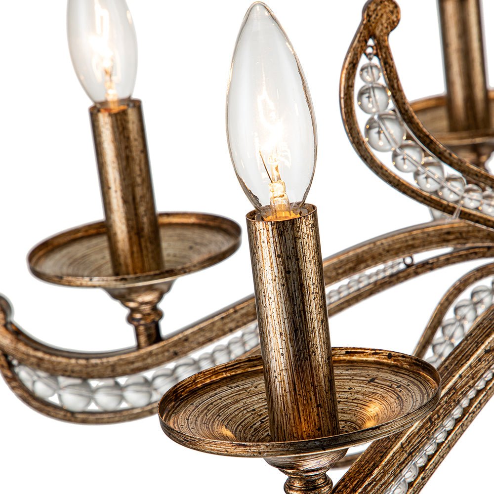 Freyza | Ossian Vintage Candle Chandelier – Vintage Dining Room Living Room