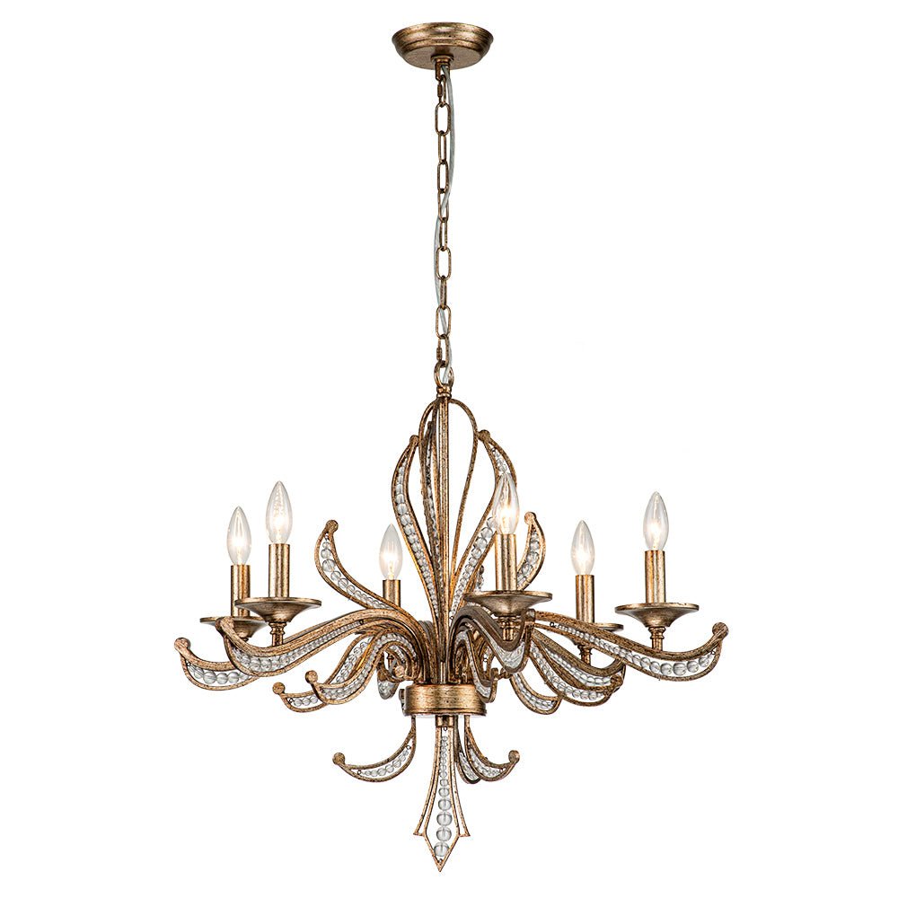 Freyza | Ossian Vintage Candle Chandelier – Vintage Dining Room Living Room
