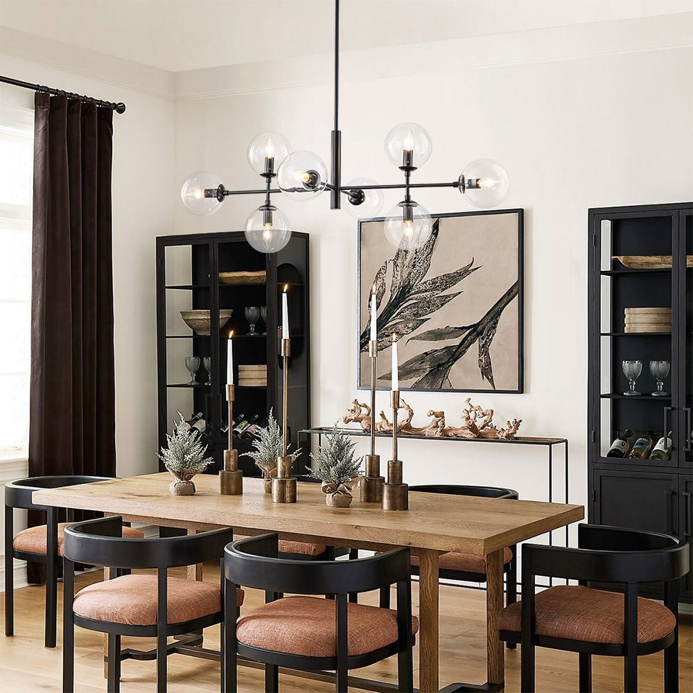 Freyza | Parla Linear Sputnik Glass Chandelier – Dining Room Living Room